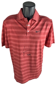 Tiger Woods Signed Limited Edition Sunday Red Nike Golf Shirt (UDA) 
